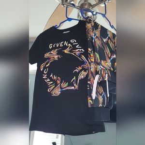 Givenchy joggers with matching shirt.